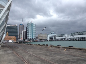 Enjoying the Auckland Harbour before a storm rolls in